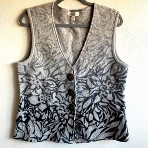NWOT Coldwater Creek Wool Sweater Vest Size M